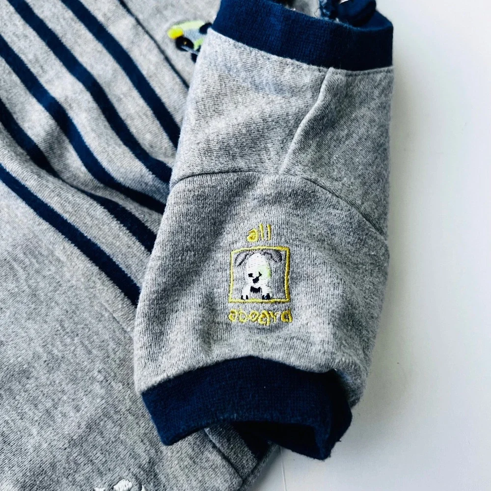 Vintage Okie Dokie Baby Train Romper 0-3M Choo Choo Cotton One‎ Piece
